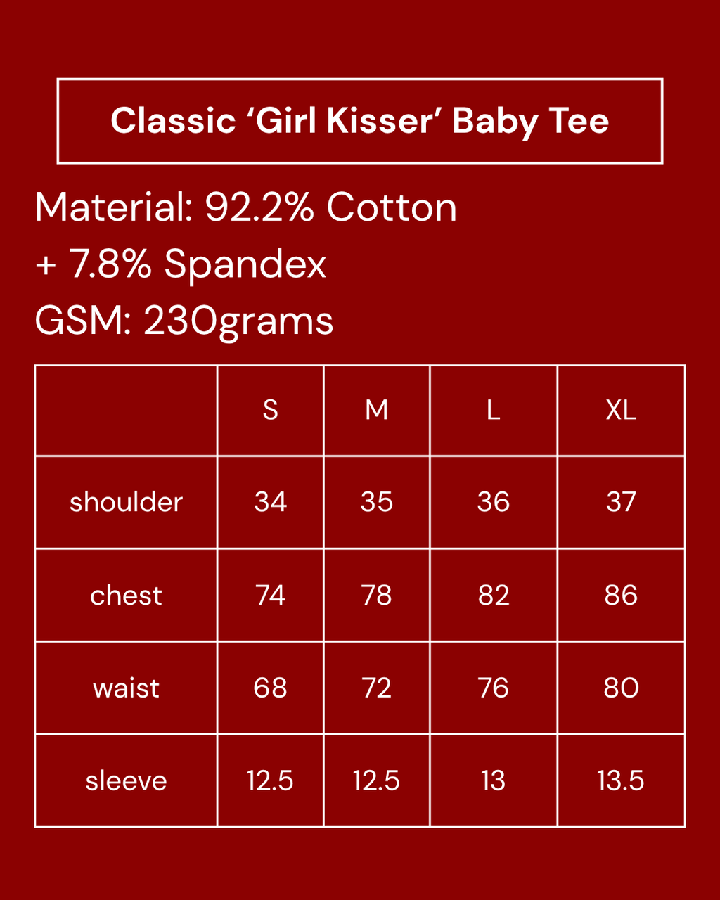 Classic 'Girl Kisser' Baby Tee
