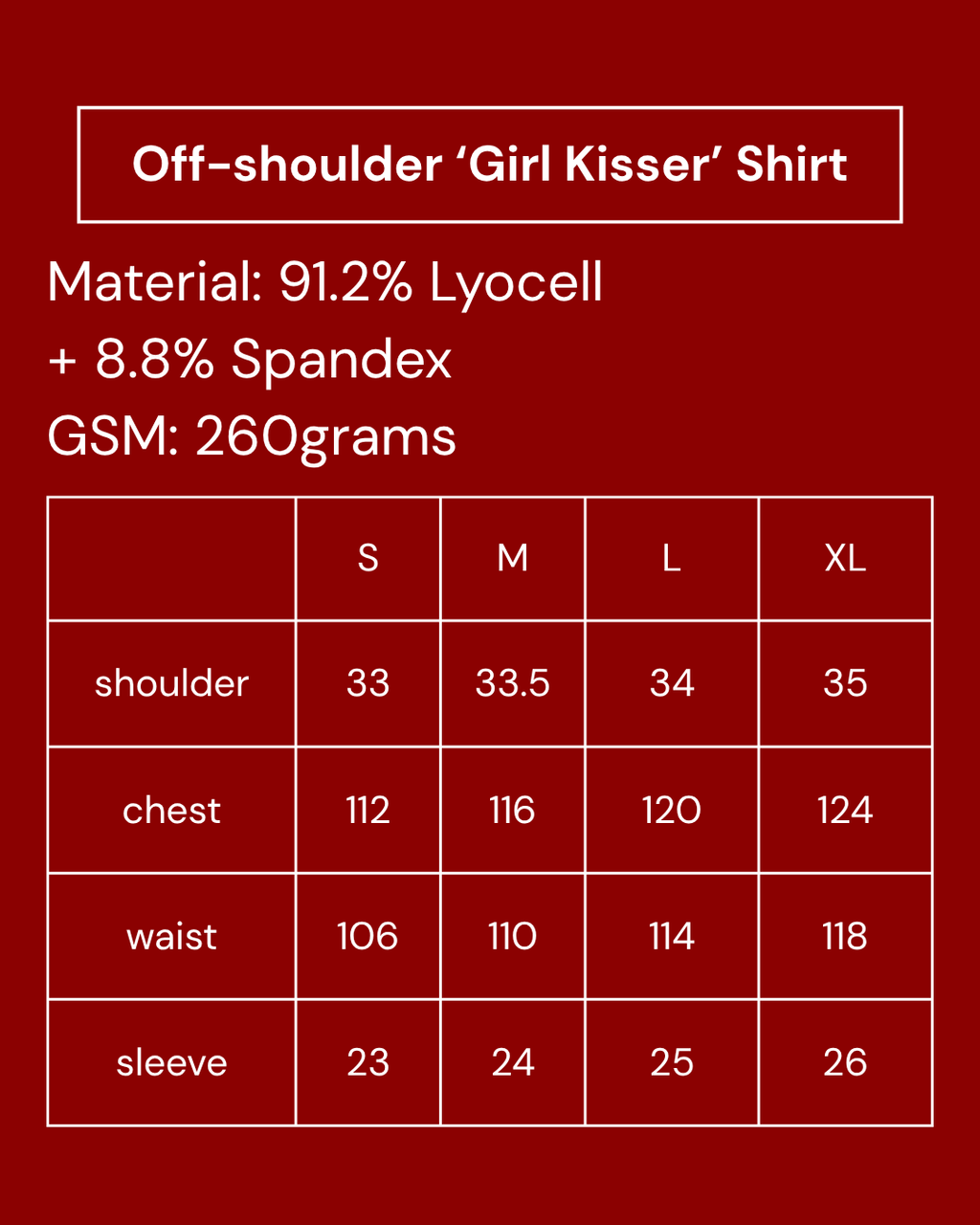 Off-shoulder 'Girl Kisser' shirt