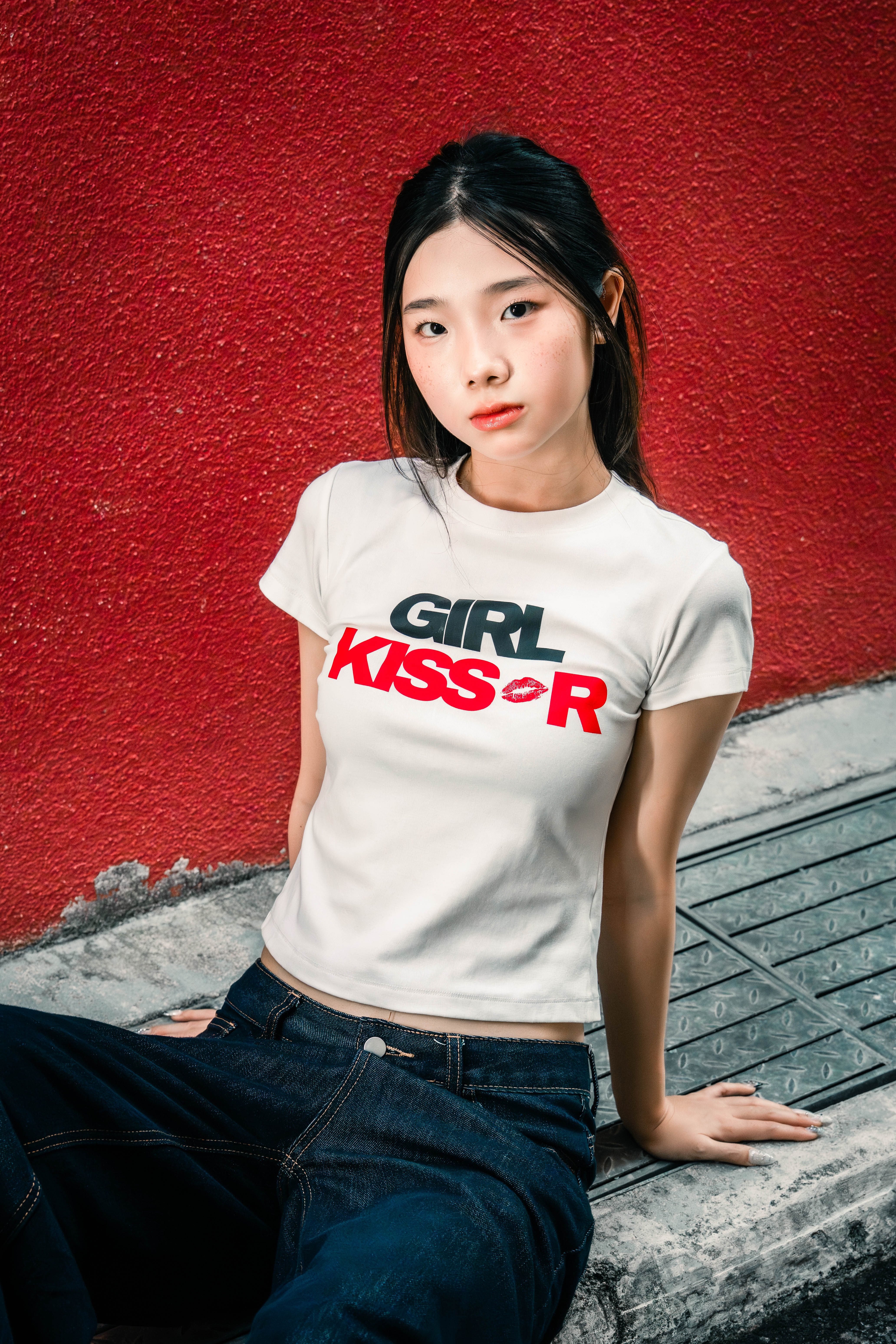 Classic 'Girl Kisser' Baby Tee – AW