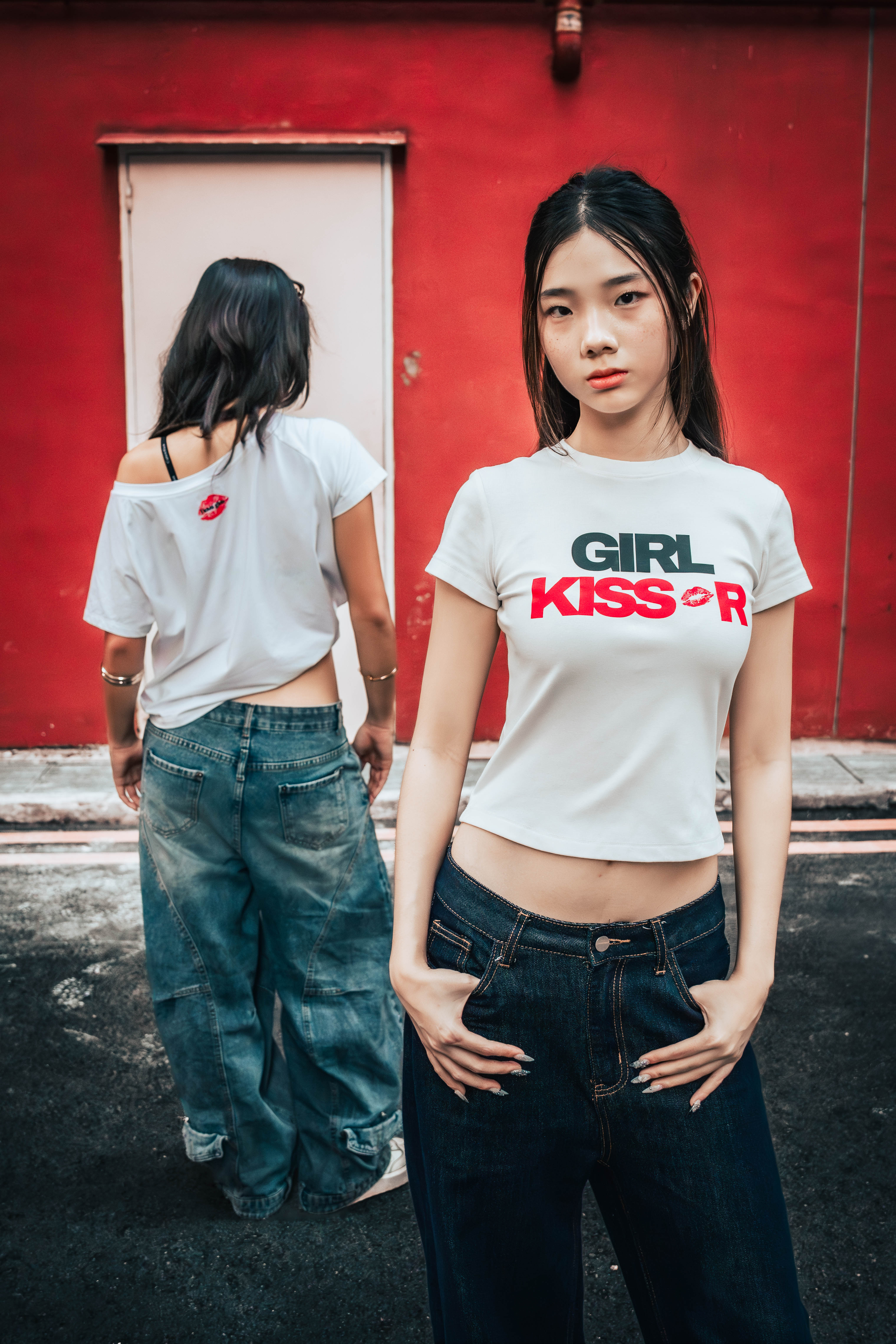 Classic 'Girl Kisser' Baby Tee – AW