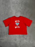 Red 'Girls Love Girls' T-shirt