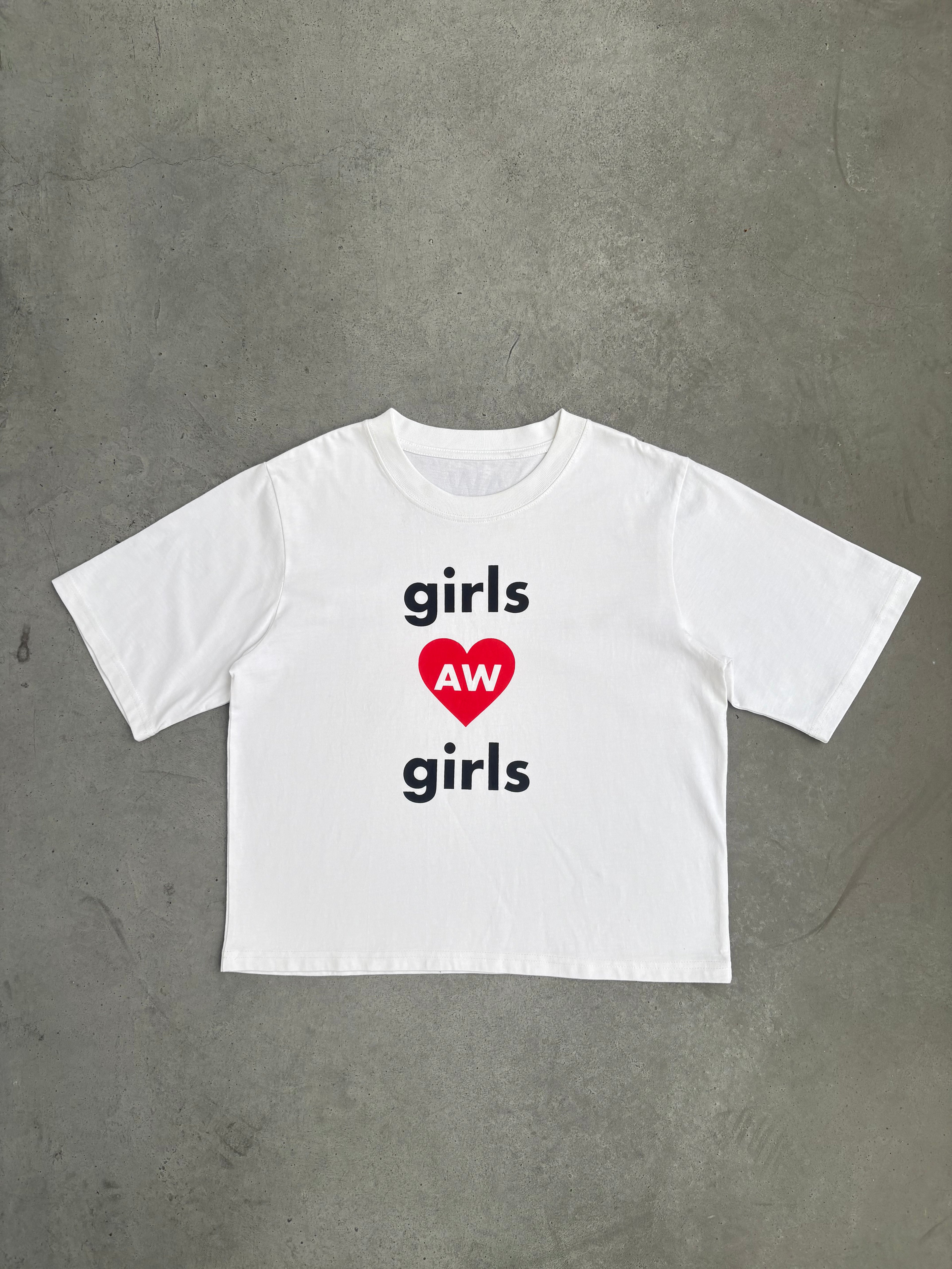 White 'Girls Love Girls' T-shirt