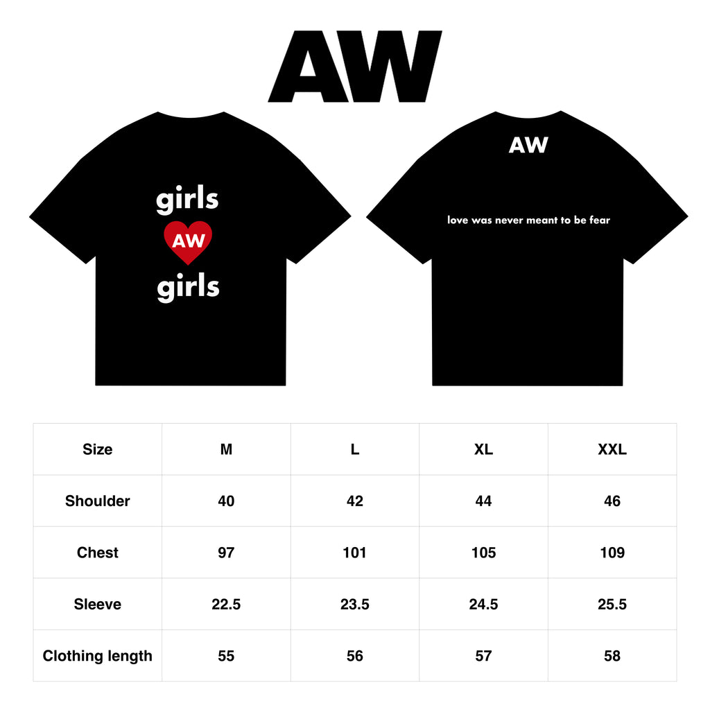 Black 'Girls Love Girls' T-shirt